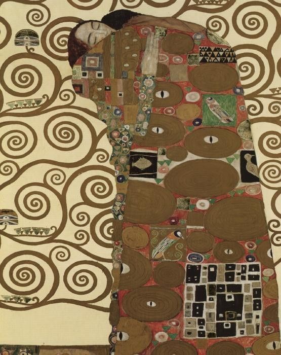 Gustav Klimt The Fulfillment (detail I)